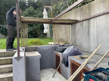 Pergola sur mesure moderne plate en fer pour une maison à Ensues La Redonne