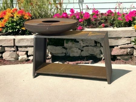 Fabrication sur mesure et personnalisable de braséro en tôle Corten à Châteauneuf Les Martigues