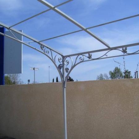 Réalisation d'une pergola motif vignes à Istres